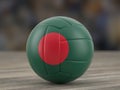 Volleyball ball Bangladesh flag