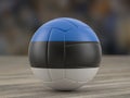 Volleyball ball Estonia flag