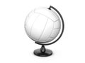 Volleyball ball globe