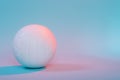Volleyball ball isolated on neon background. Banner Art concept. Competition, draw