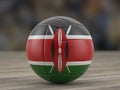 Volleyball ball Kenya flag