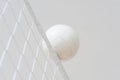 Volleyball ball over the net during match Royalty Free Stock Photo