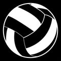 Volleyball ball white color icon .