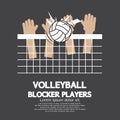 Volleyball Block Players Sports Royalty Free Stock Photo