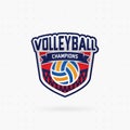 Volleyball championship emblem