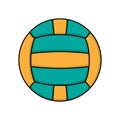 Volleyball color logo