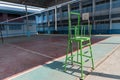 Volleyball court school gym indoor. Royalty Free Stock Photo