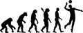 Volleyball Evolution Royalty Free Stock Photo