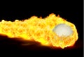 Volleyball fire Royalty Free Stock Photo