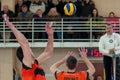 volleyball game dnipro vs kazhani ukrainian super league men Royalty Free Stock Photo