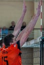 volleyball game dnipro vs kazhani ukrainian super league men Royalty Free Stock Photo