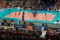 Volleyball game between France and Belgium
