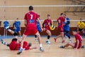 volleyball game ukrainian super league vc dnipro vc novator Royalty Free Stock Photo