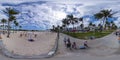 Volleyball games in Miami Beach FL shot on 360 vr camera
