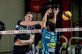 Volleyball Italian Serie A Men Superleague Championship Kioene Padova vs Sir Safety Conad Perugia Royalty Free Stock Photo