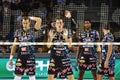 Volleyball Italina Supercup Men Semifinals 2019 - Sir Safety Perugia vs Itas Trentino Royalty Free Stock Photo