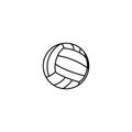 volleyball line vector illustration for icon, symbol or logo Royalty Free Stock Photo