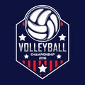 Volleyball logo, America logo