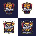 Volleyball Logo Badge, American Logo Sport