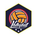 Volleyball Logo Badge, American Logo Sport