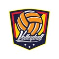 Volleyball Logo Badge, American Logo Sport