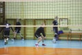 Volleyball Match. Player on background Royalty Free Stock Photo
