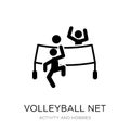 volleyball net icon in trendy design style. volleyball net icon isolated on white background. volleyball net vector icon simple Royalty Free Stock Photo