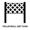 Volleyball net icon vector isolated on white background, logo co Royalty Free Stock Photo