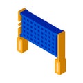 Volleyball Net isometric icon vector illustration Royalty Free Stock Photo