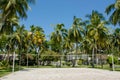 Volleyball outdoors playground at the tropical island Royalty Free Stock Photo