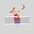 Volleyball player Royalty Free Stock Photo