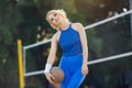 Volleyball player portrait Royalty Free Stock Photo