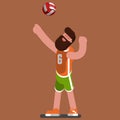 Volleyball sketch player
