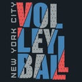 Volleyball Sport T-shirt Design. Sport print. Vector