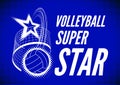 Volleyball super star design