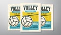 volleyball tournament flyer template