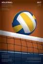 Volleyball Tournament Poster Template Design