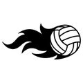 Volleyball vector eps Hand drawn, Vector, Eps, Logo, Icon, silhouette Illustration by crafteroks for different uses. Visit my webs Royalty Free Stock Photo