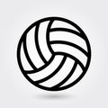 Volleyball vector icon, Volley Sports icon, Sports ball symbol. Modern, simple outline, outline vector illustration