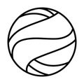 volleyball Vector illustration icon, symbol, isolated, sport ball icons Royalty Free Stock Photo