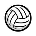 Volleyball vector isolated in white background. Volley ball vector