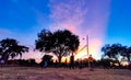 Volleyball warriors in beautiful sunset Royalty Free Stock Photo