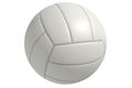 Volleyball white ball on a white background. A sport played by people all over the world