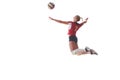 Volleyball woman jump
