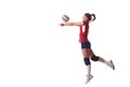 Volleyball woman jump