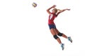 Volleyball woman jump