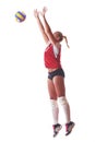 Volleyball woman jump