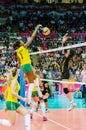 Volleyball World Grand Prix 2014 Royalty Free Stock Photo