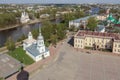 Vologda; top view; Alexander Nevsky Temple Royalty Free Stock Photo