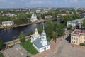 Vologda; top view; Alexander Nevsky Temple Royalty Free Stock Photo